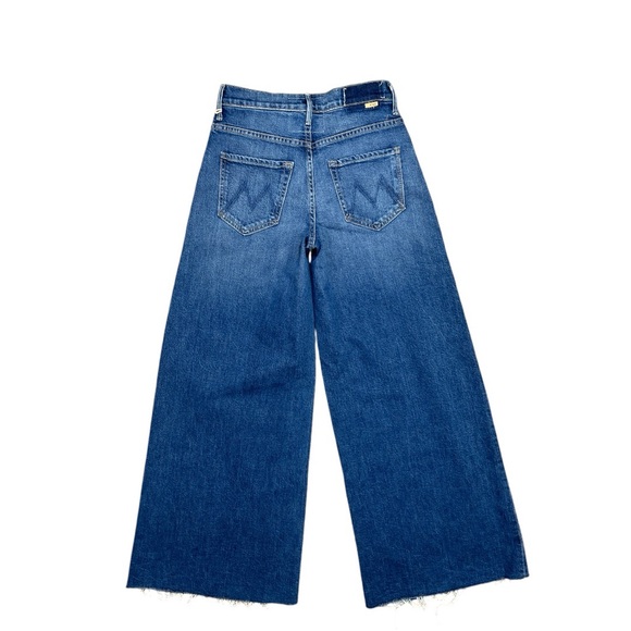 NWT Mother The Swisher Sneak Fray Super Wide Leg Jean size 25 in Punch Buggy - Picture 10 of 11